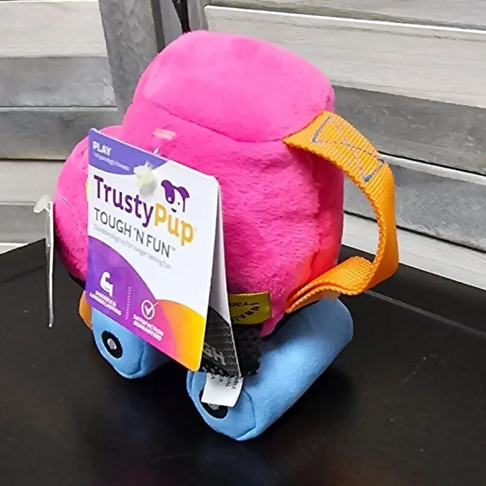 TrustyPup Roller Skate-Retro Madness Dog Toy | Pink